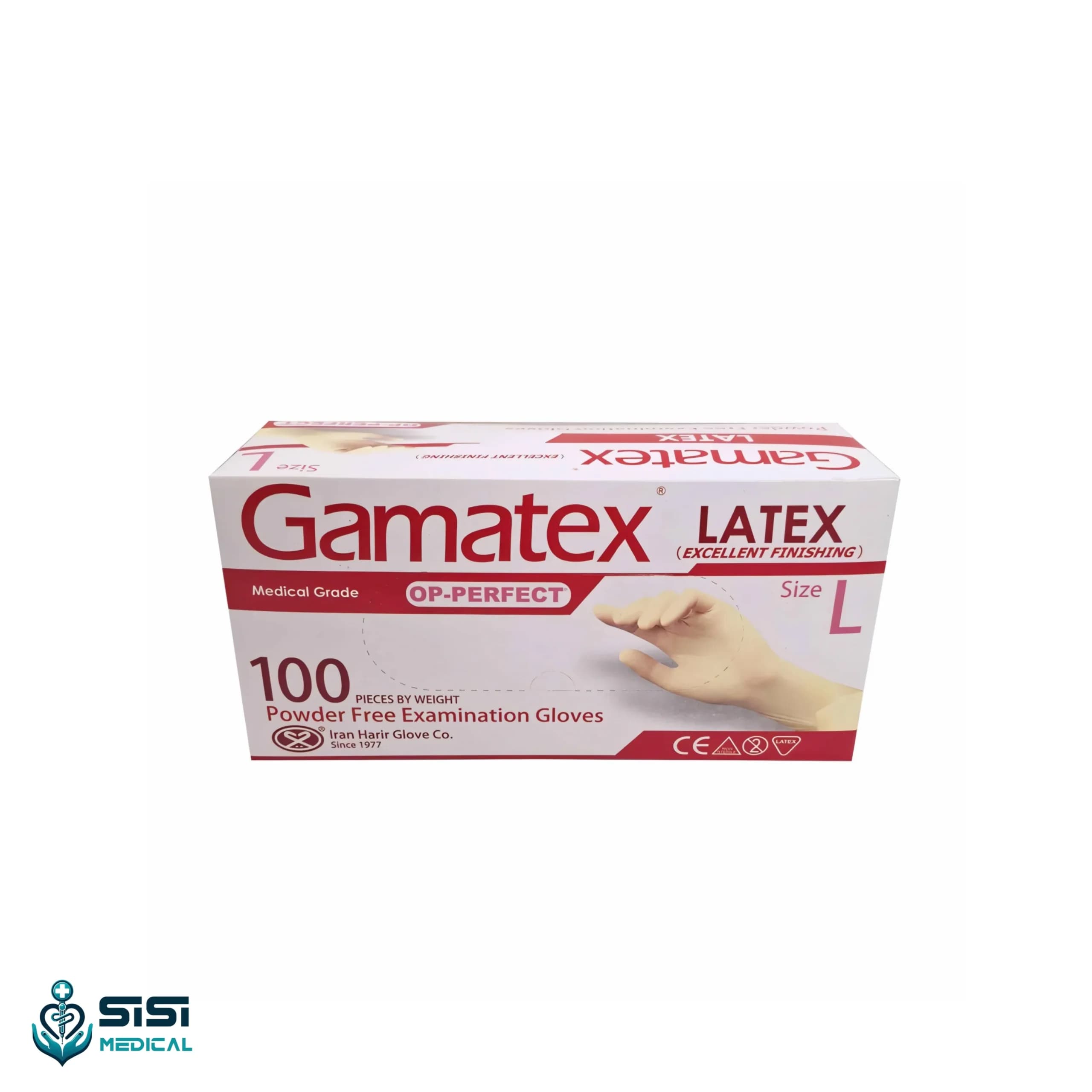 دستکش لاتکس گاماتکس سایز لارج