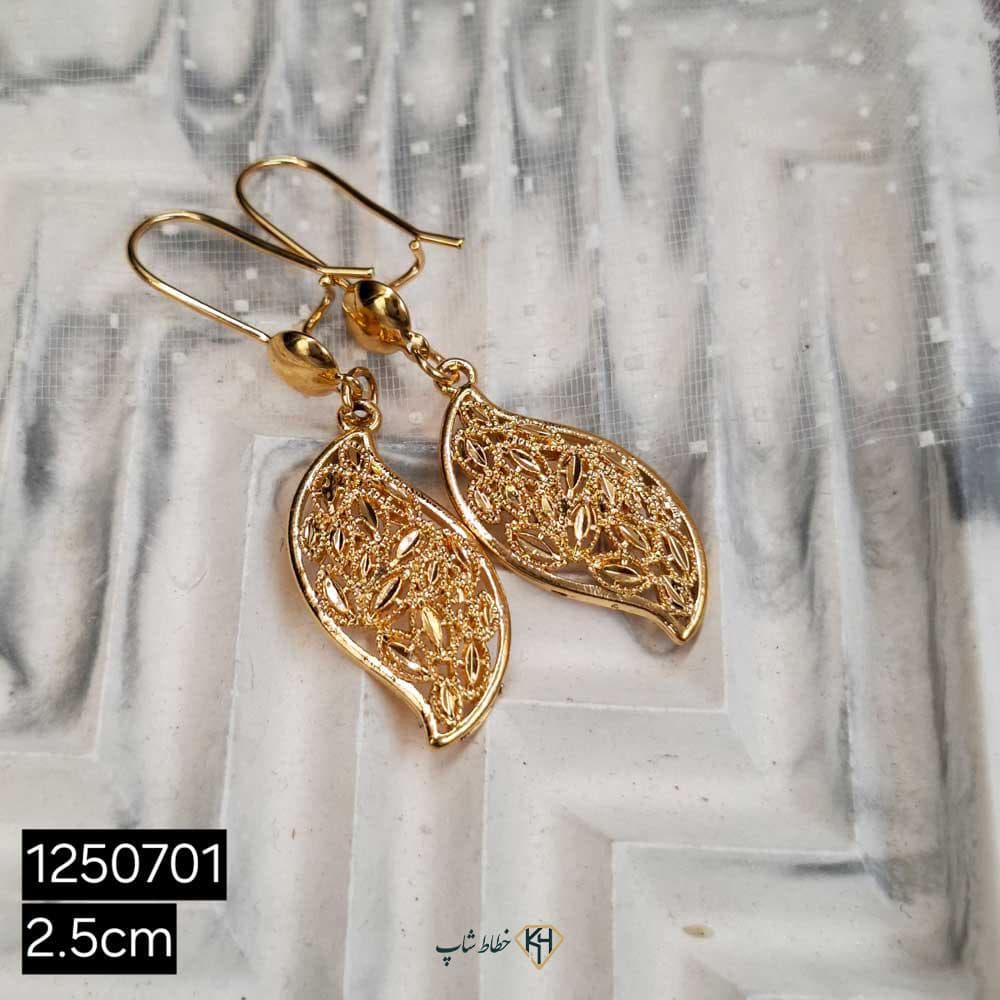 گوشواره CityGold زنانه اشک دالبری تراش پرکار طرح2( 6 جفتی) — تصویر ۲