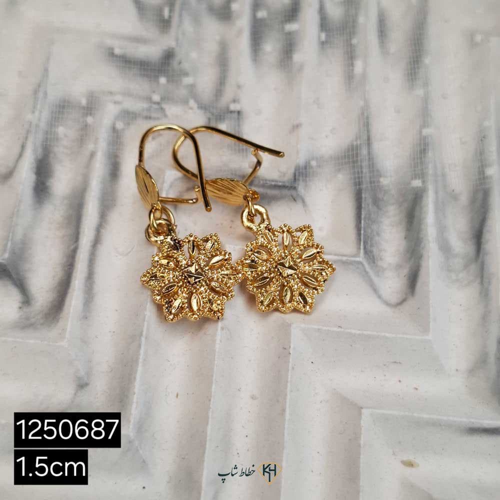 گوشواره CityGold بچگانه گل تراش پرکار (6جفتی) — تصویر ۳