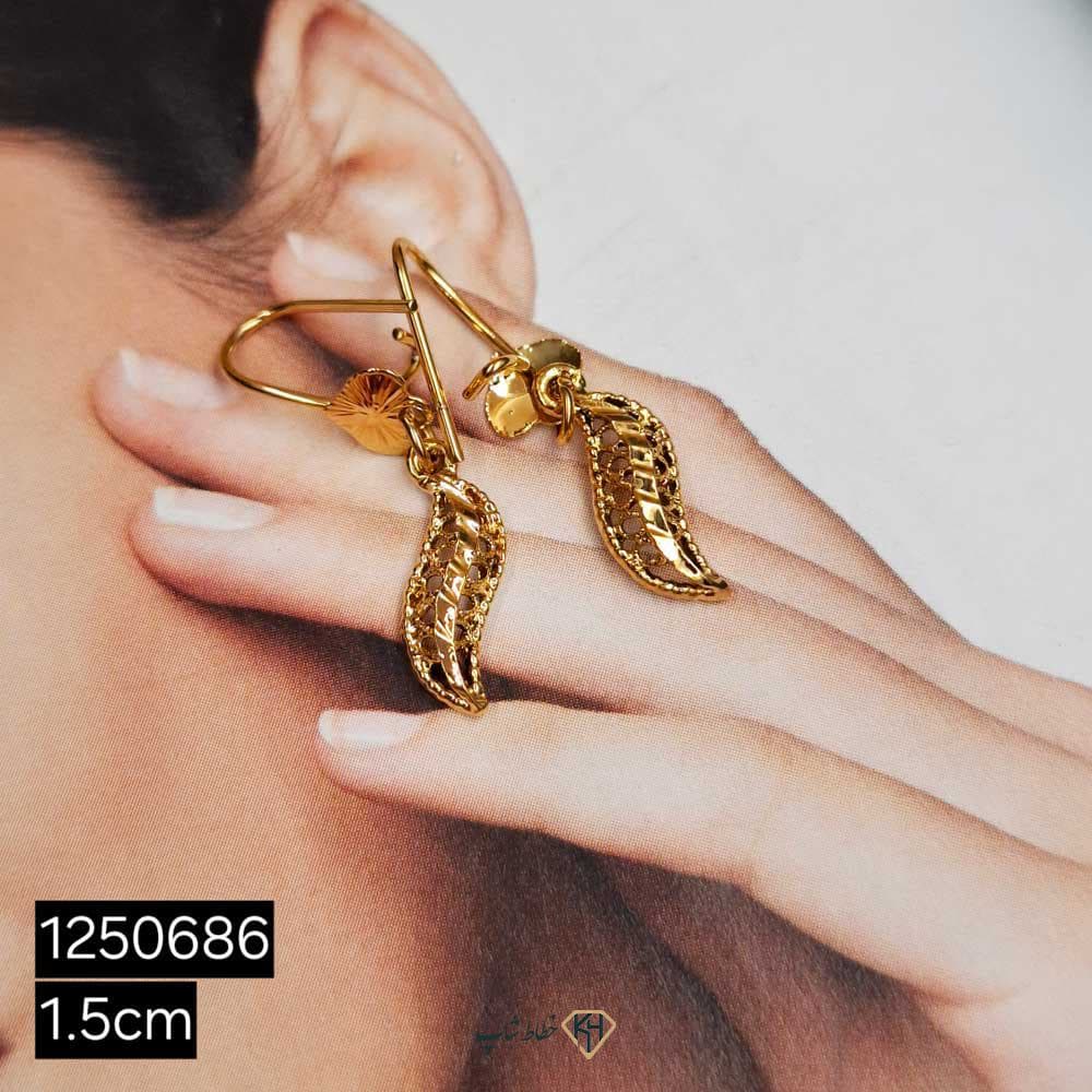 گوشواره CityGold بچگانه اویز دالبری مشبک طرح2( 6جفتی)