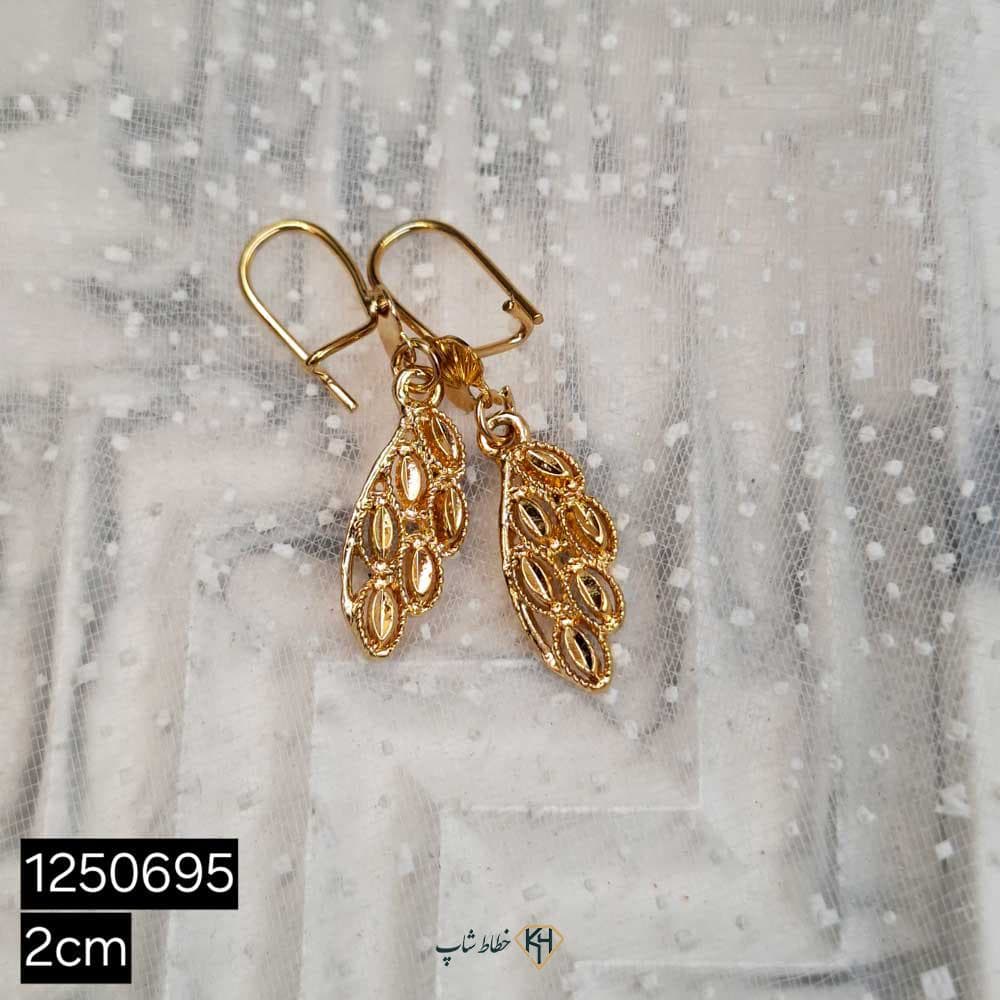 گوشواره CityGold بچگانه برگ 6تراش (6جفتی) — تصویر ۳