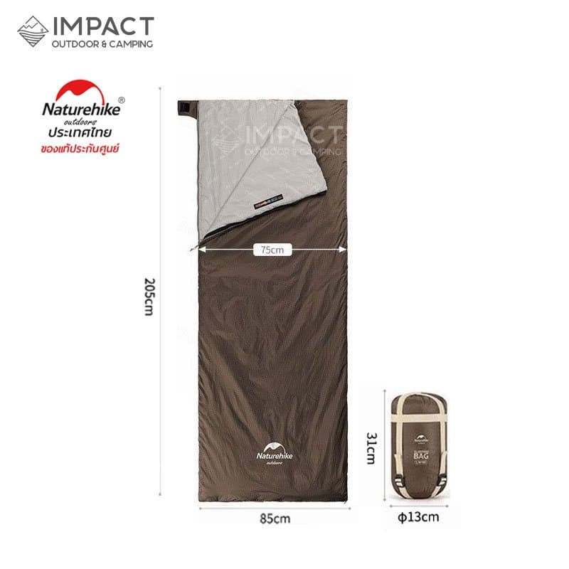 کیسه خواب نیچرهایک BROWN LW180 XL NATUREHIKE