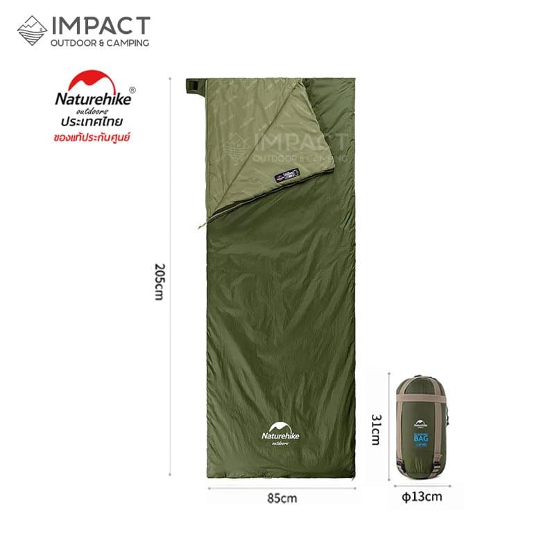 کیسه خواب نیچرهایک سبزلجنی LW180 XL NATUREHIKE GREEN