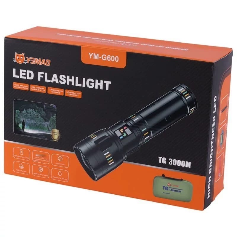چراغ قوه یموو YEMAO LED YM-G600 TG 3000M — تصویر ۶