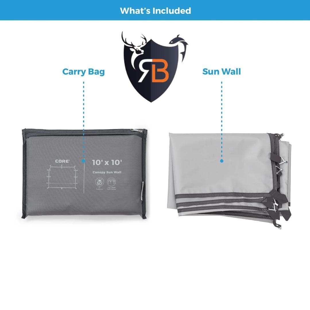 دیواره جانبی سایهبان كور CORE 10’ x 10’ Sun Wall Accessory مدل: 40104 — تصویر ۴