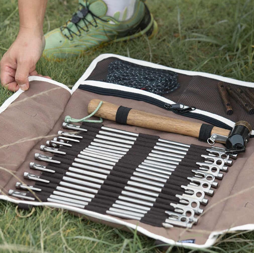 کیف نظم دهنده میخ چادر و سایبان نیچرهایک Naturehike tent pole Canvas Bag – L — تصویر ۲