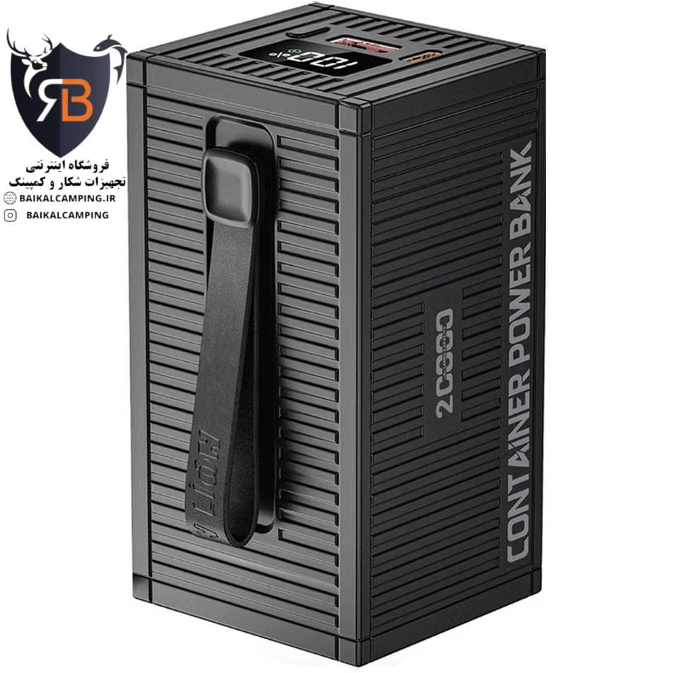 پاور بانک گرین لاین 30000 GNCOTPXPB30BK CONTAINER GREEN LION — تصویر ۵
