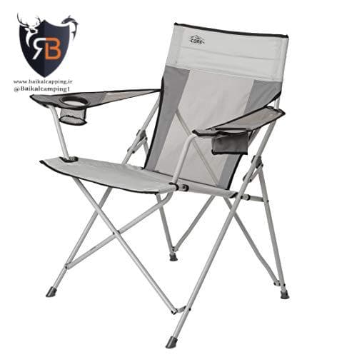 صندلي كر كمپينگ CORE PADDED TENSION CHAIR – GREY40045