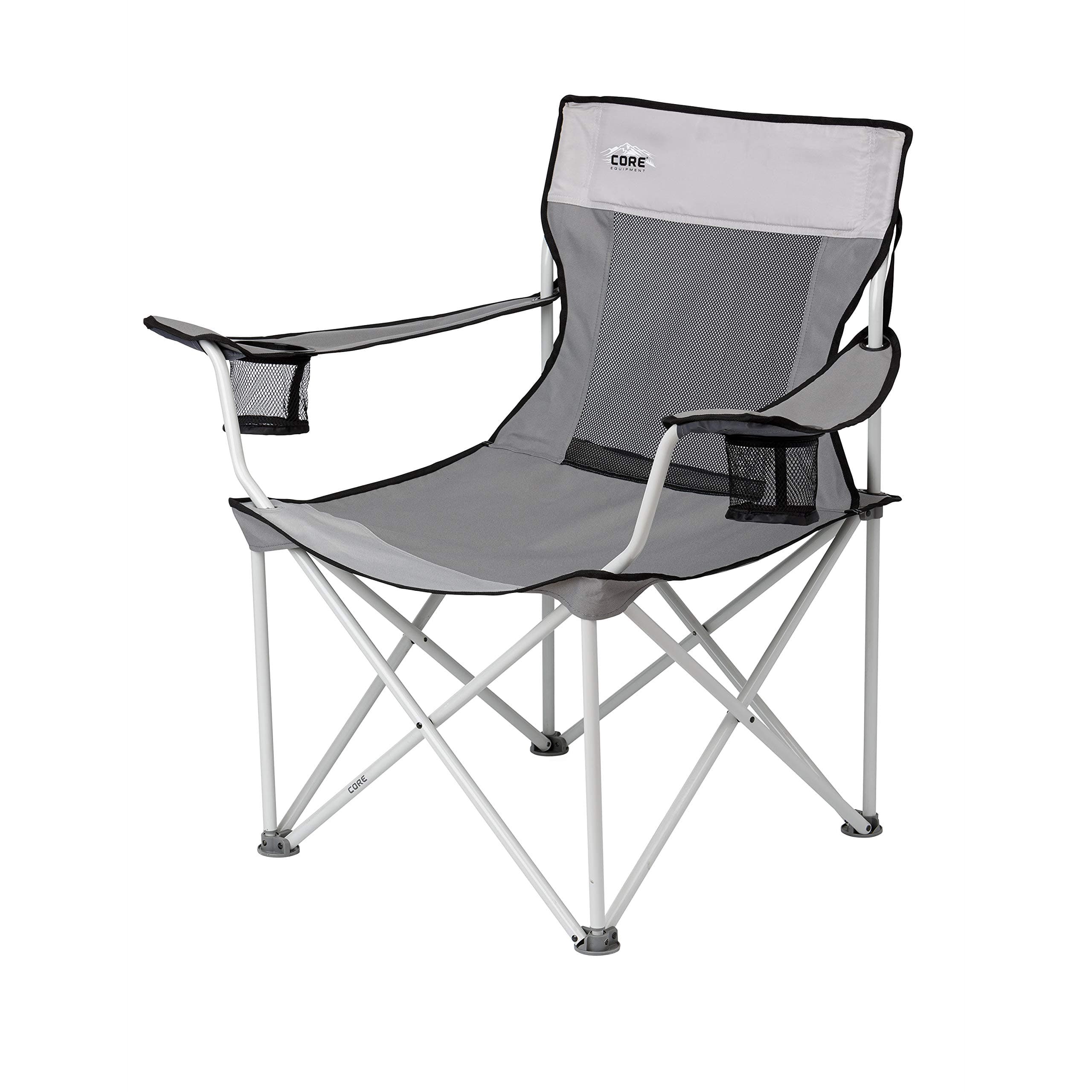 صندلي كمپينگ كور طوسي مدل CORE MESH QUAD CHAIR GREY 40138