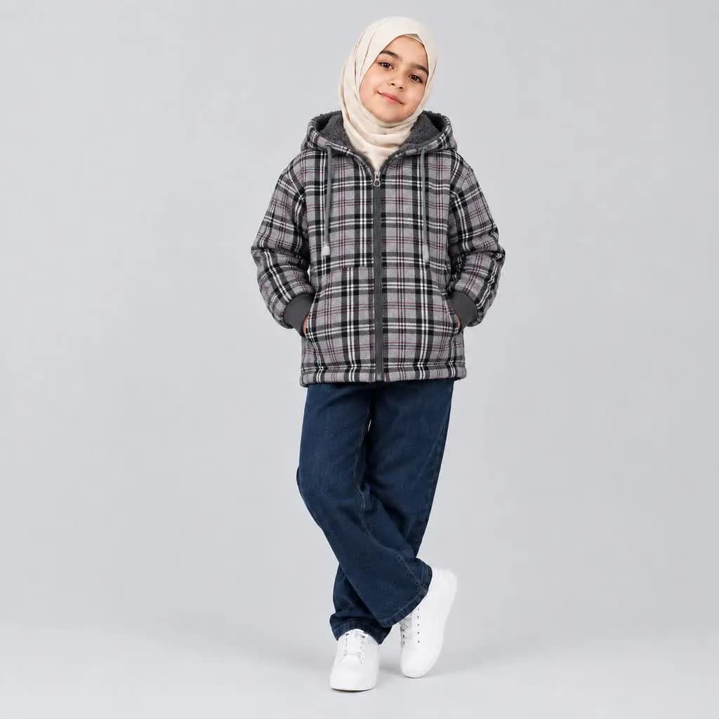 کاپشن طرح چهارخانه — تصویر ۶