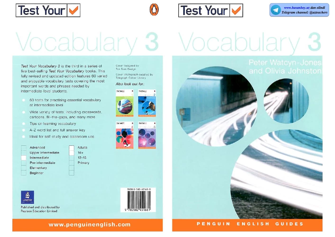 کتاب Test Your Vocabulary 3 (آزمون واژگان ۳، سطح متوسط) نسخه انگلیسی PDF