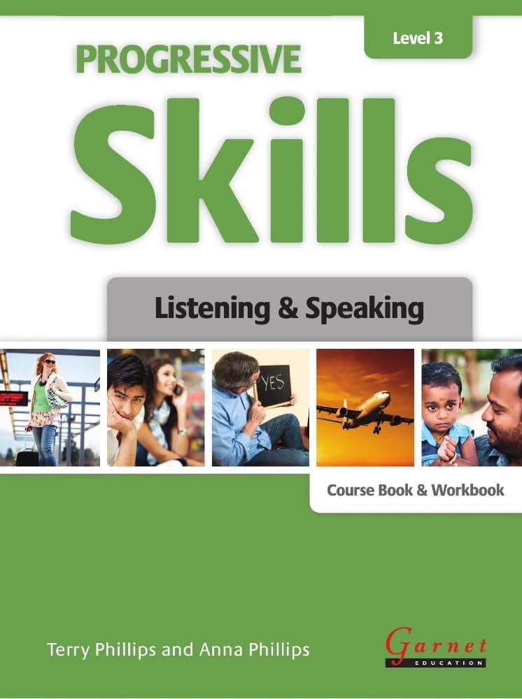 کتاب Progressive Skills Level 3 (مهارتهای پیشرو، سطح ۳، شنیداری و گفتاری) نسخه انگلیسی PDF