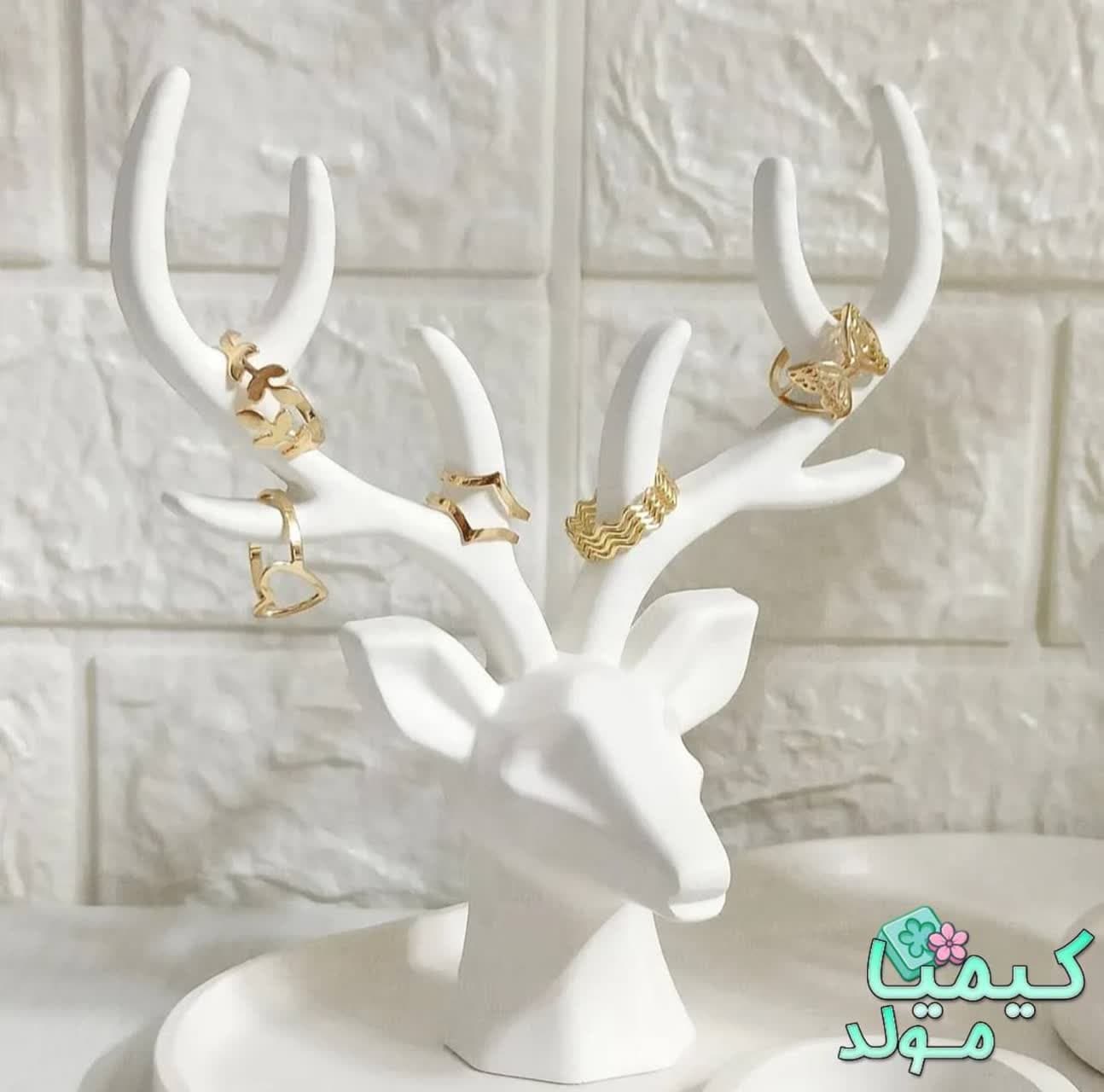 قالب سیلیکونی گوزن جا انگشتری کیمیامولد — تصویر ۲