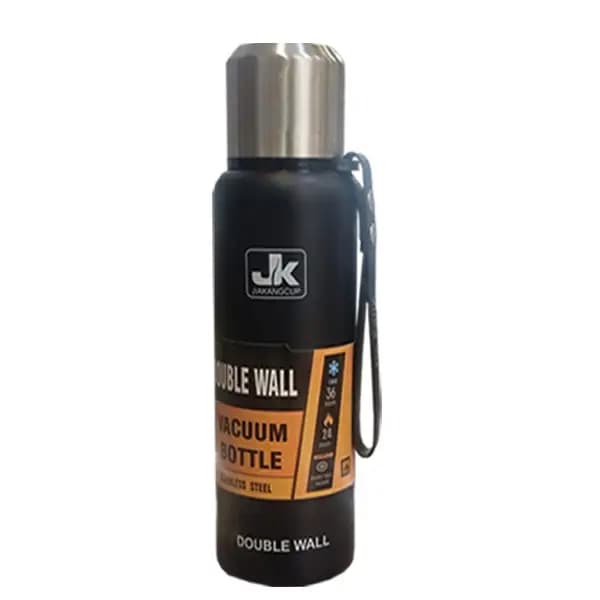 فلاسک مسافرتی ۷۵۰ میلیلیتر جی کی (JK) | درب استیل دوجداره با صافی و فنجان LH-361