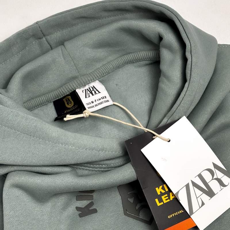 ست هودی و شلوار پسرانه اسپرت برند Zara دورس تو کرک — تصویر ۳