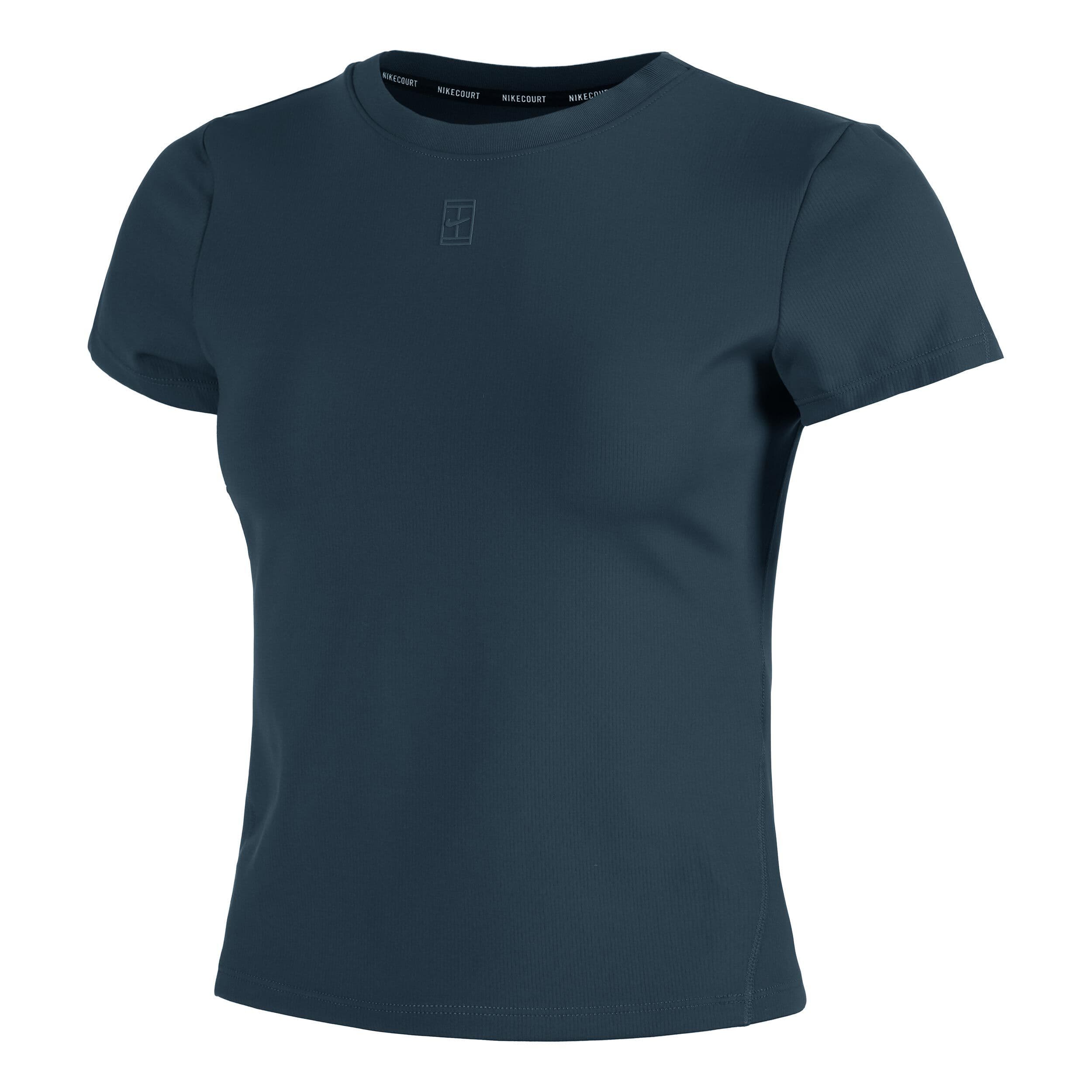 تی شرت تنیس زنانه نایک NikeCourt Advantage Dri-FIT – سرمه ای