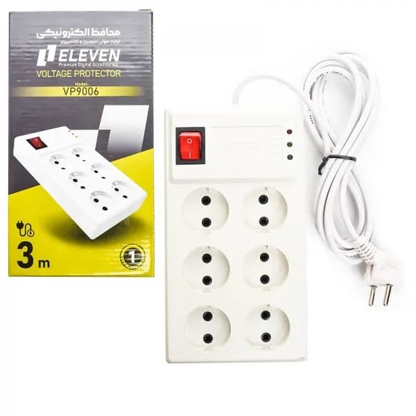 محافظ برق ایلون(ELEVEN) 6 خانه مدل VP9006 — تصویر ۲