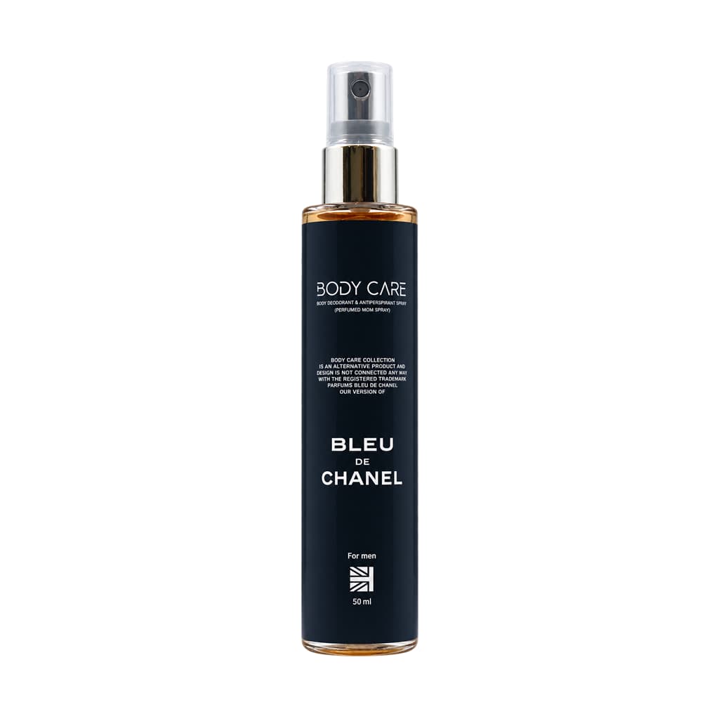مام اسپری عطری مردانه بادی کر مدل Bleu De Chanel حجم 50 میلی لیتر