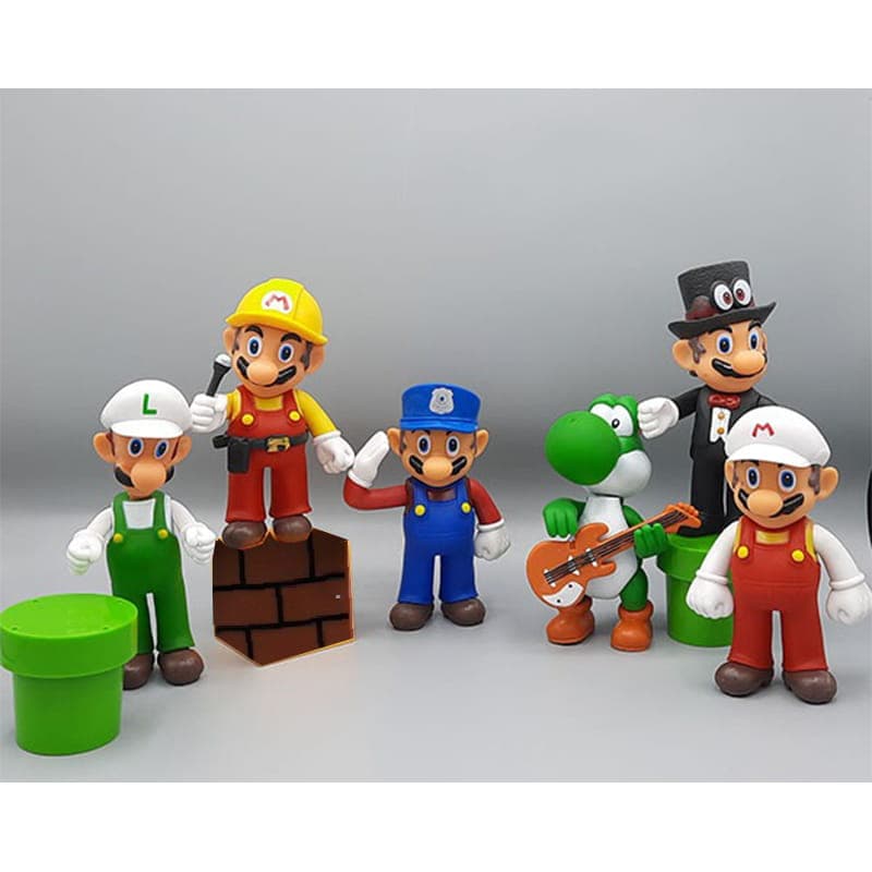 فیگور ماریو ، لوئیجی، یوشی Super Mario بسته 6 عددی — تصویر ۴
