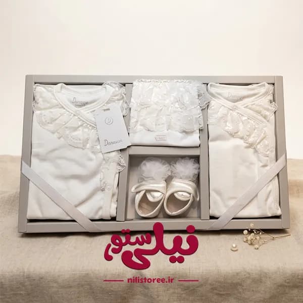 ست 9 تکه نوزاد طرح گل برند دانالو Danaloo