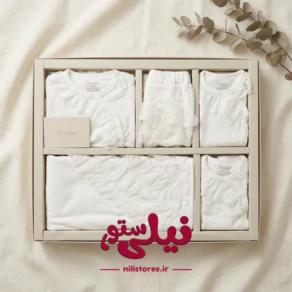 ست 13 تکه نوزادی طرح گل برند دانالو Danaloo
