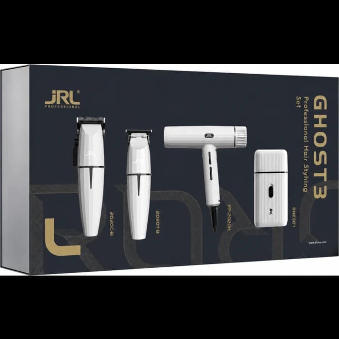 ست حرفه ای ماشین اصلاح سر، صورت، بدن و سشوار JRL مدل Ghost3 با گارانتی Ghost Collection3 JRL Professional