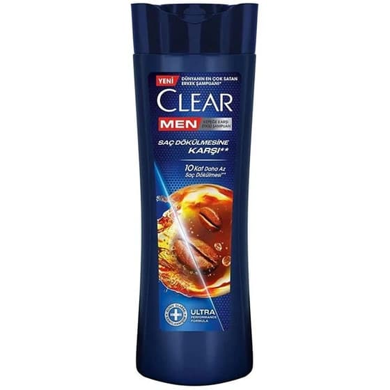 شامپو ضد شوره و ضد ریزش مردانه کلیر Clear حاوی کافئین اصل ترکیه حجم 350 میلی