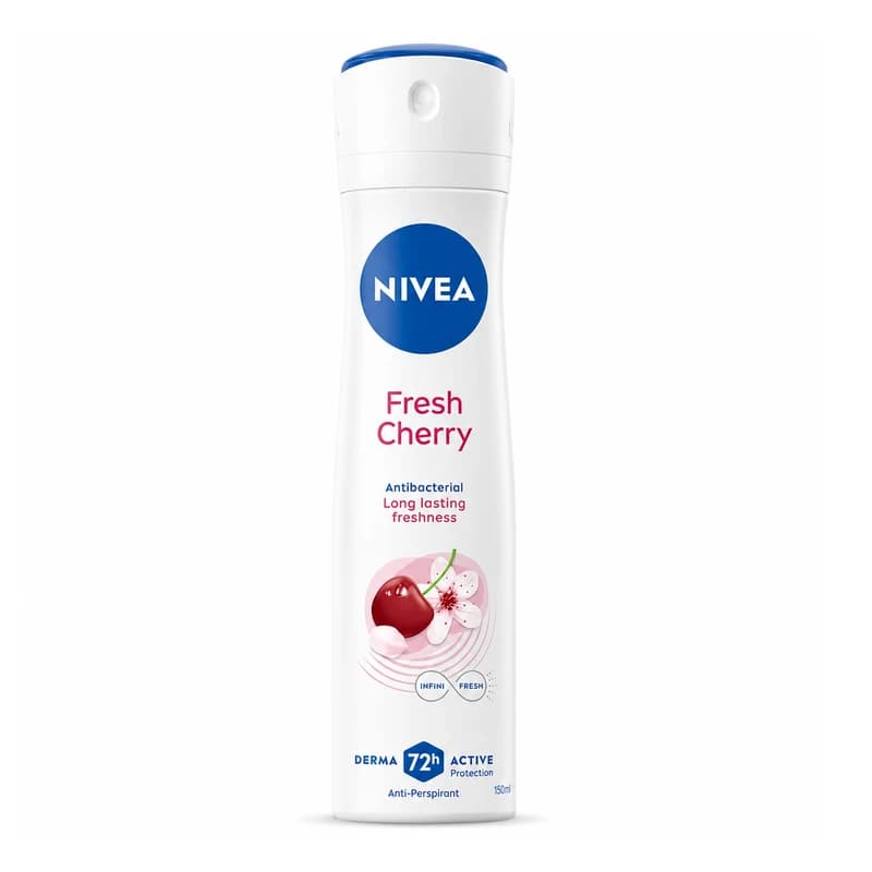 اسپری ضد تعریق زنانه مدل Fresh Cherry 72HR حجم 150 میلی‌لیتر