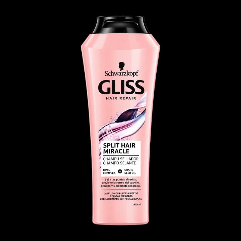 شامپو سر گلیس مناسب مو های خشک و دو شاخه صورتی 400 میل | Schwarzkopf Gliss Split Hair Miracle