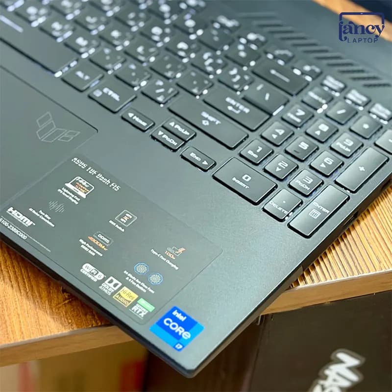 لپ تاپ استوک 15.6 اینچی ایسوس TUF Dash F15 FX517ZC Core i7-12650H 16GB DDR5 512GB SSD RTX 3050 4GB FHD IPS 144Hz — تصویر ۶