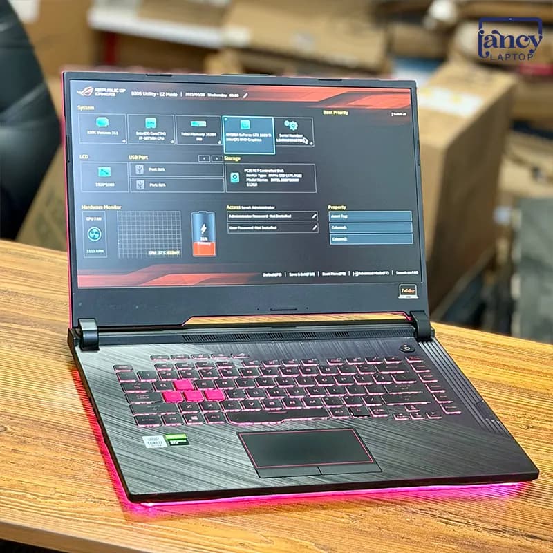 لپ تاپ استوک 15.6 اینچی ایسوس ROG Strix G15 G512LI Core i7-10750H 16GB DDR4 512GB SSD GTX 1650 Ti 4GB FHD IPS 144Hz — تصویر ۶