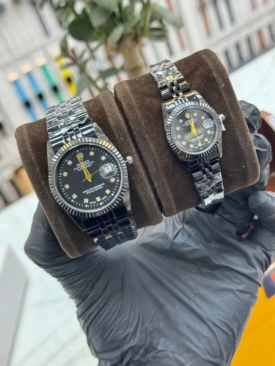 ست ساعت رولکس طرح Datejust ضدآب با بند استیل