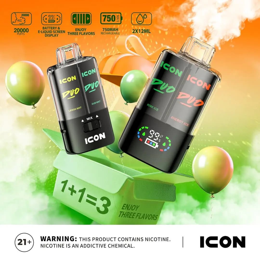 پاد 20 هزار پاف آیکون دوو Icon duo 20000 puffs — تصویر ۲