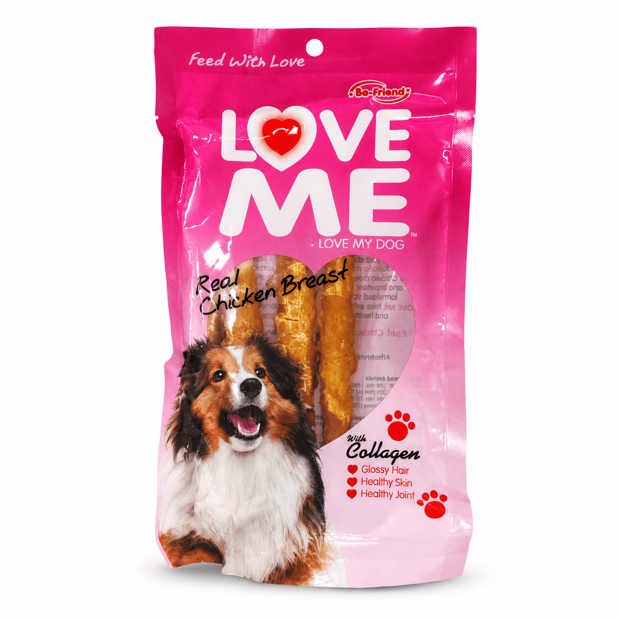 تویقی سگ LOVE ME دورپیچ مرغ