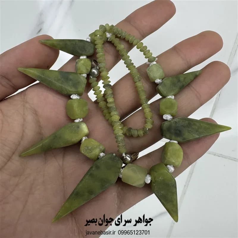 گردنبند یشم سبز افغانستان؛ اصل و نایاب