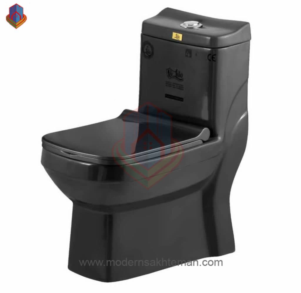 توالت فرنگی لیتو مشکی کد 836