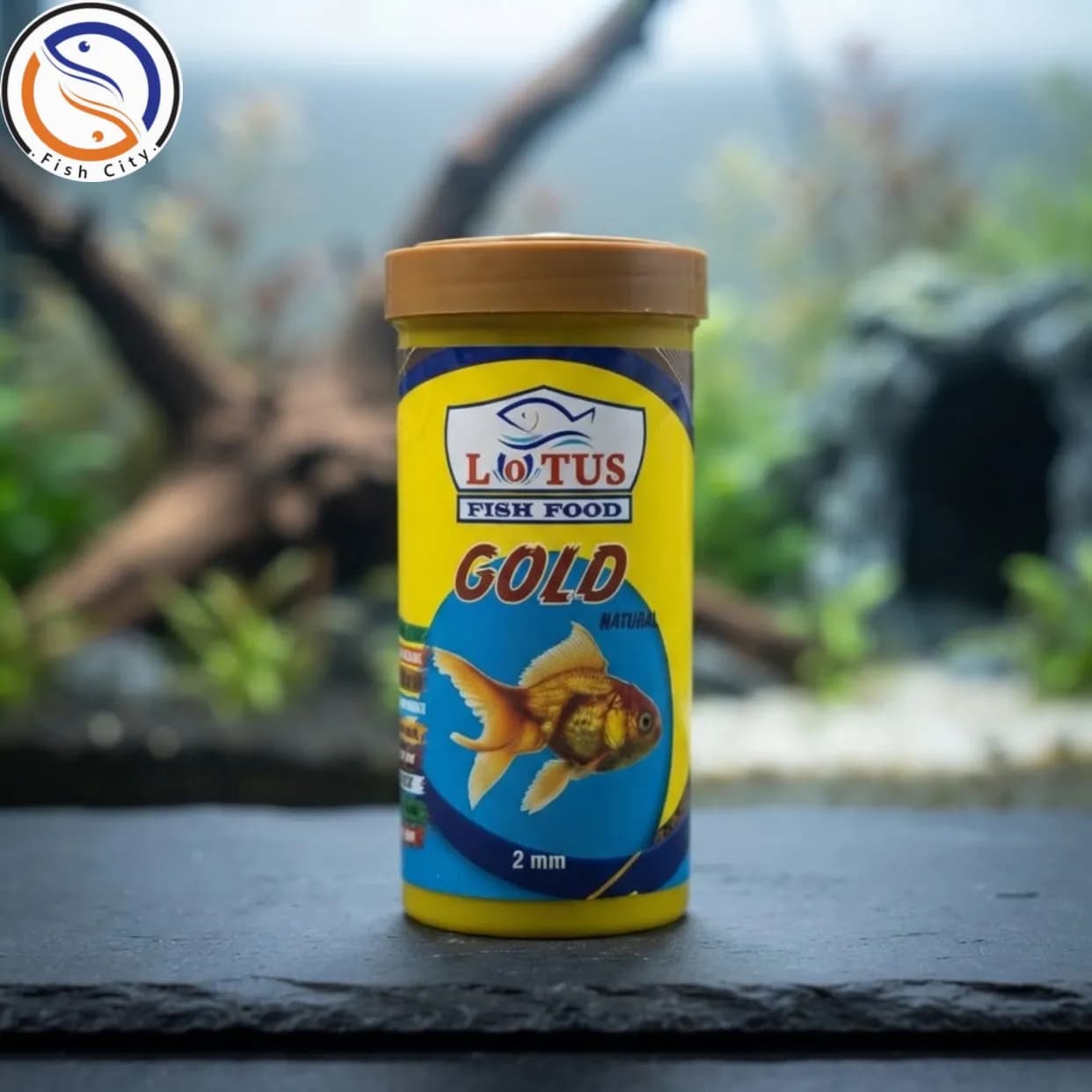 غذا ماهی اکواریوم برند لوتوس مدل Gold Natural