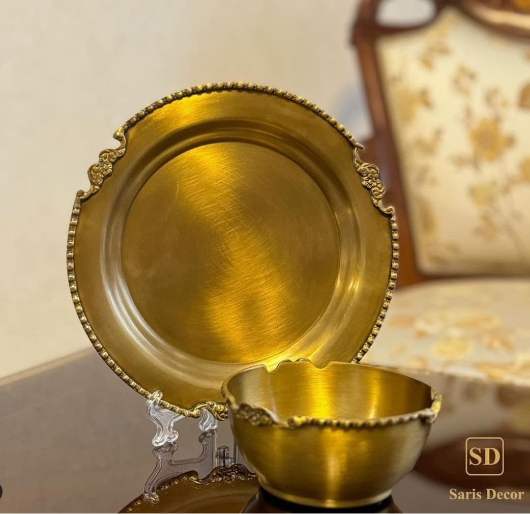 پیش دستی کف تخت برنجی 43318 — تصویر ۳