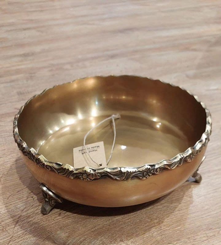 آجیل خوری گرد سه پایه نسترن129008 — تصویر ۴
