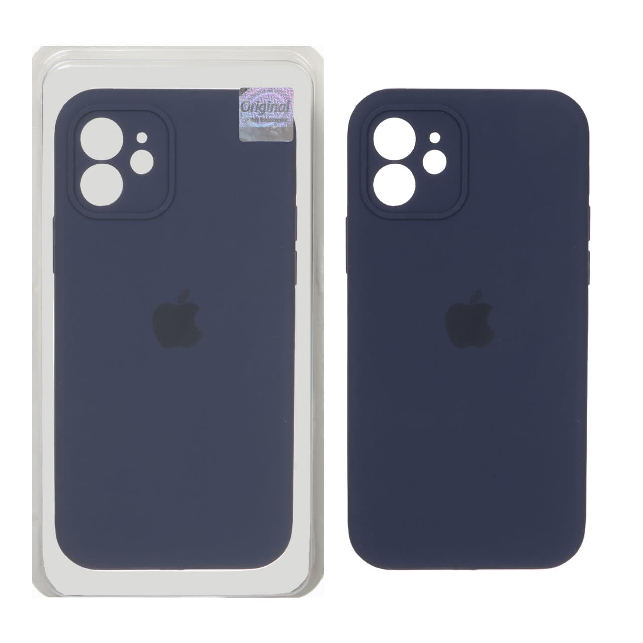قاب سیلیکونی پاک کنی اورجینال Master Quality مدل Apple iPhone 12 – سرمه ای (پک دار)