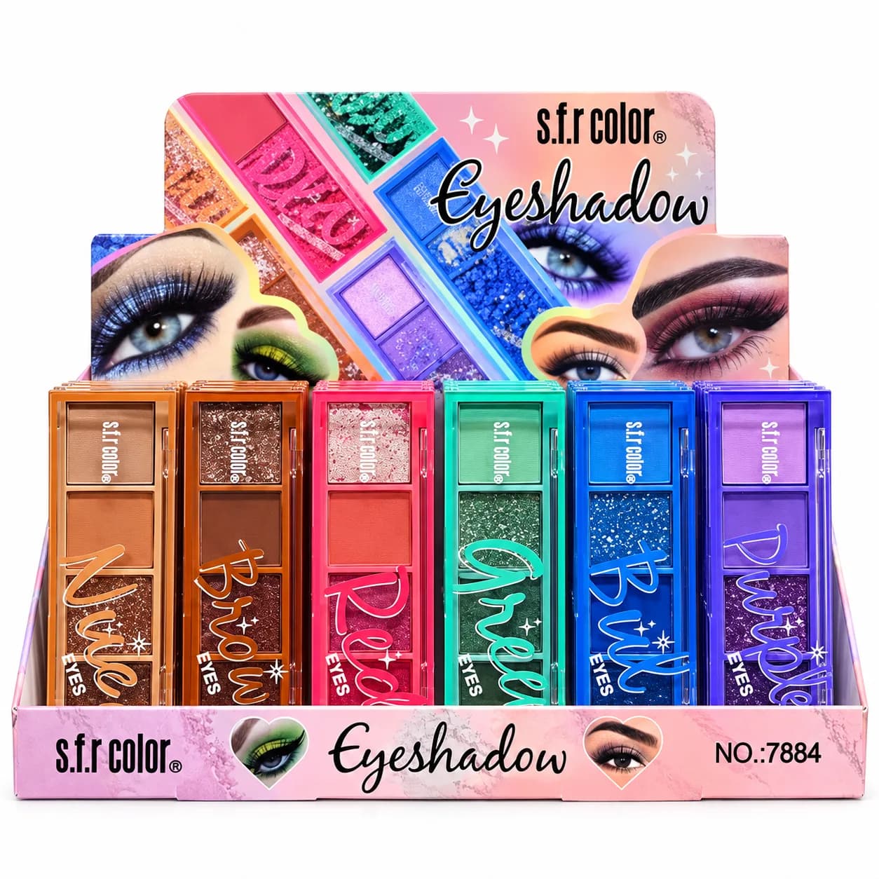 پالت سایه چشم نئونی SFR Color چهار رنگ