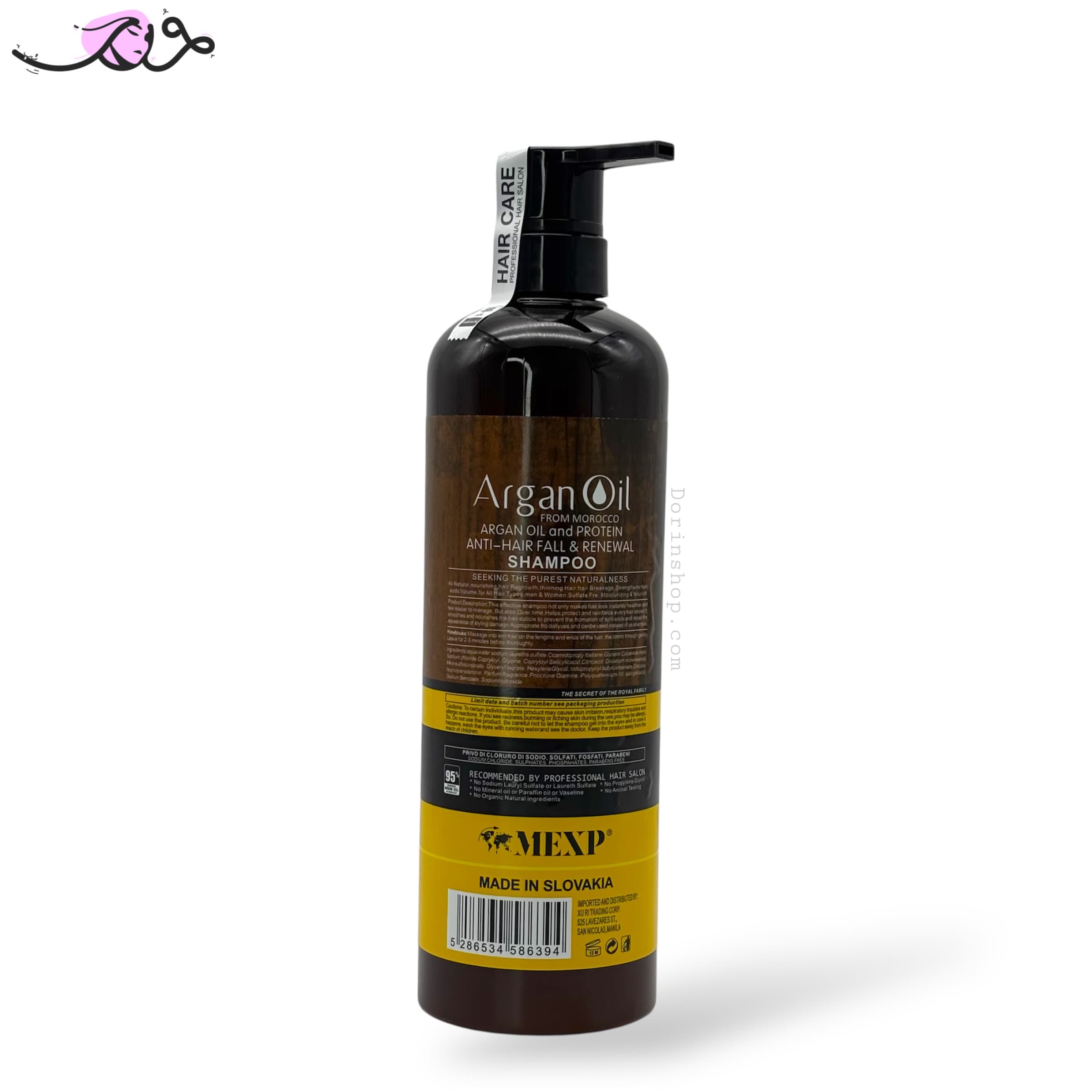 شامپو بدون سولفات حاوی روغن آرگان لايتنس مدل Lightness Argan Oil Shampoo — تصویر ۵