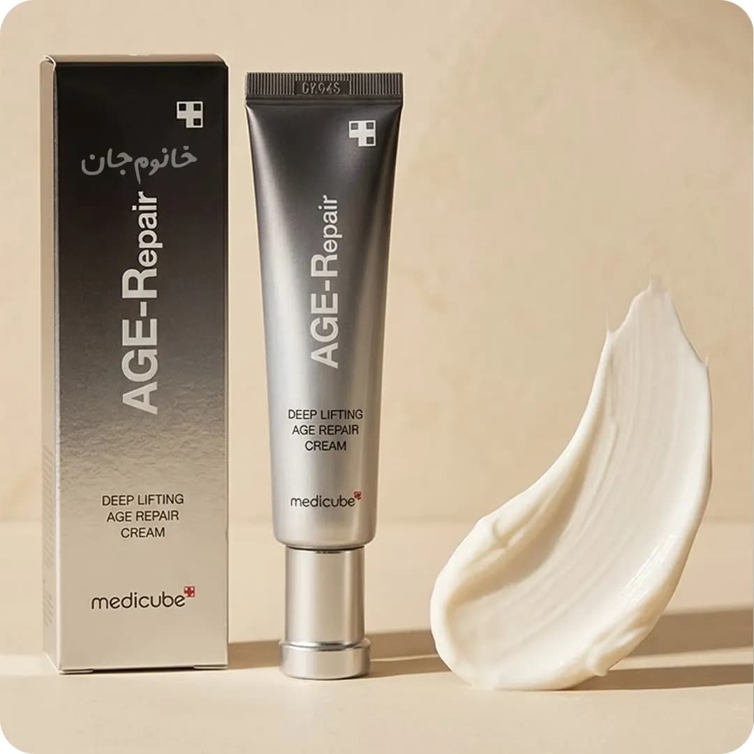 کرم ضد چروک مدی کیوب مدل AGE-R Deep Lifting لیفت کننده و سفت کننده پوست حجم 30 میل — تصویر ۶
