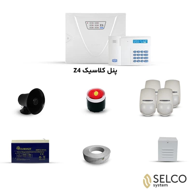 پک دزدگیر کلاسیک با تلفن کننده G1 و 4 چشمی پایرونیکس