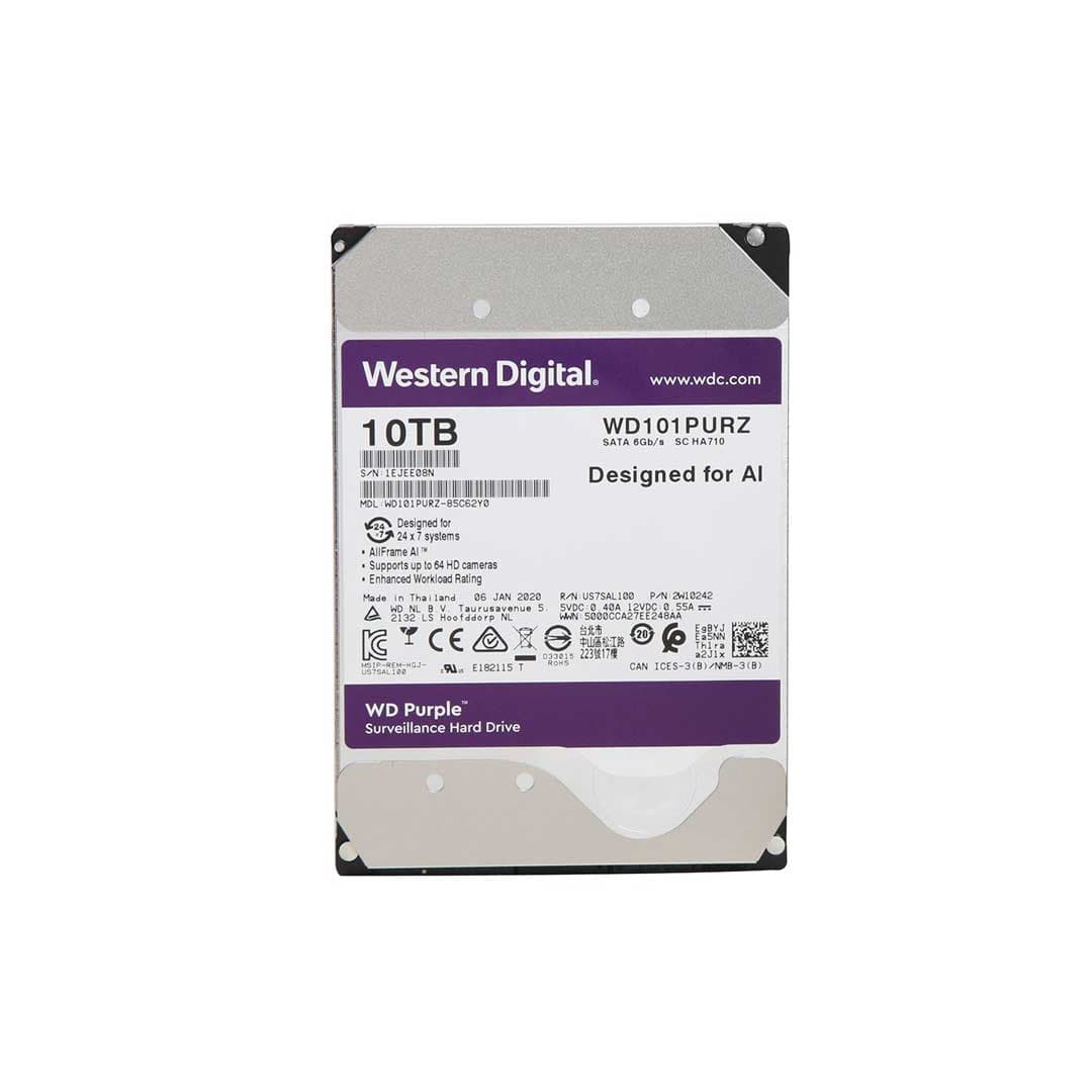 هارد اینترنال وسترن دیجیتال بنفش Purple ظرفیت 10 ترابایت