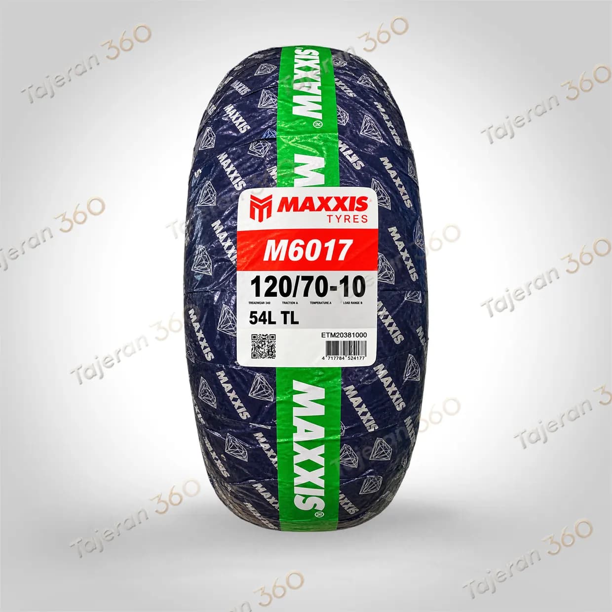 لاستیک موتور مکسیس هند 120/70/10 — تصویر ۲