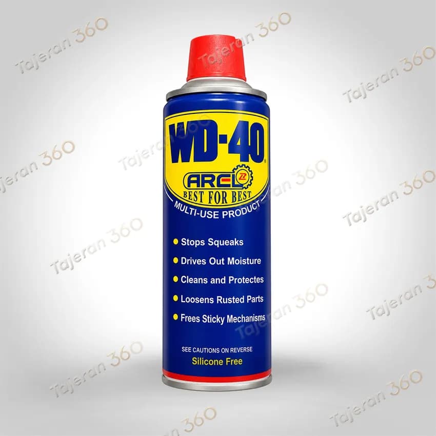 اسپری روان کننده آرل مدل WD-40 حجم ۴۵۰ میلی لیتر