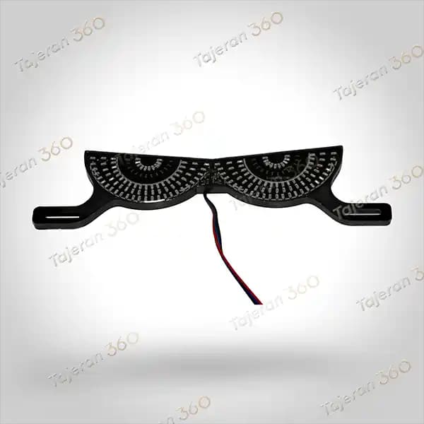 چراغ موتورسیکلت چشم جغد موتور 2 حالته فلاشردار قرمز و آبی Demon Eyes .