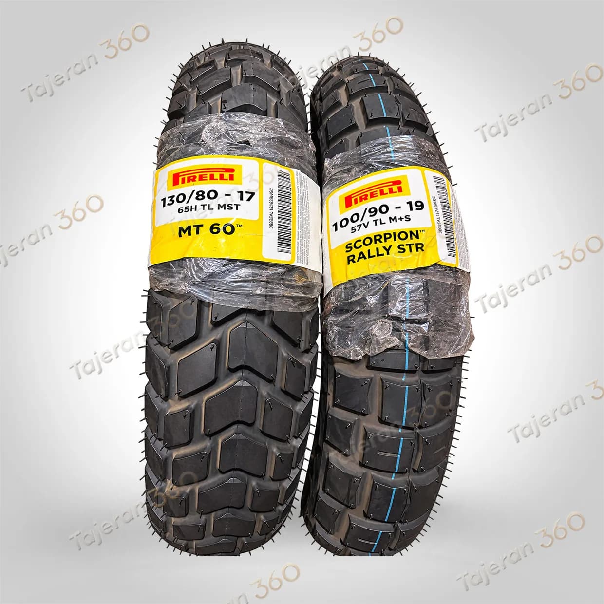 لاستیک موتور پیرلی سایز 130/80/17 و 100/90/19 Pirelli