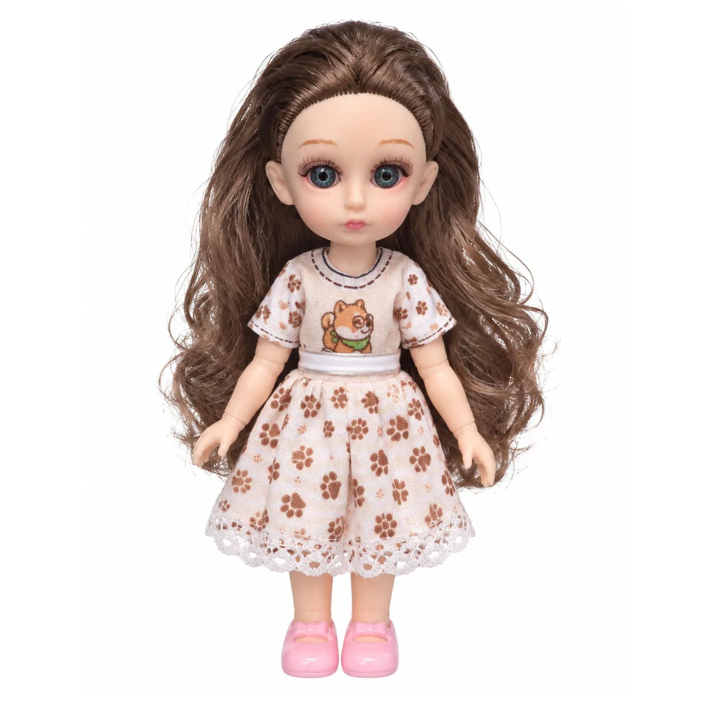 ست هدیه عروسک روسی مدل دوچرخه سوار طرح اکسسوری دار کد 926-6 ارتفاع 16 سانتی متر — تصویر ۷